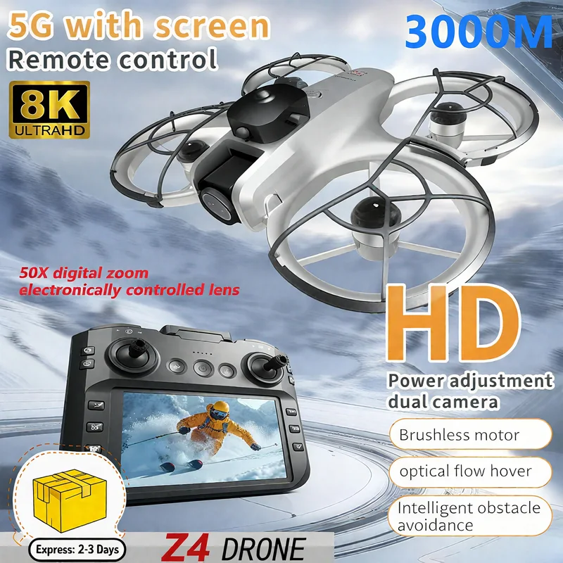 Drone Camera Night Vision - 新型MINI Z4ドローン 4KプロフェッショナルWIFI 5Gドローン 長時間飛行 障害物回避