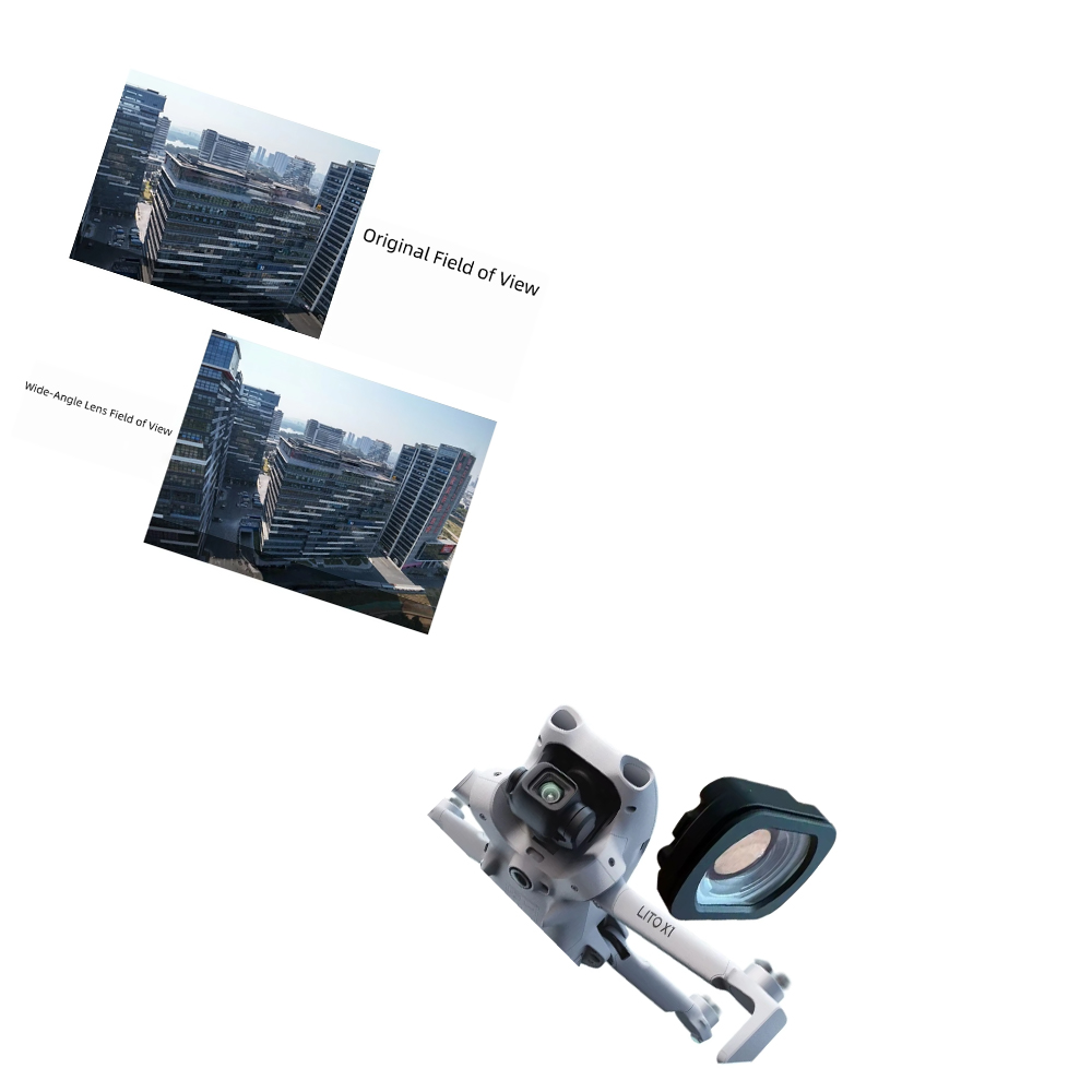 DJI Lito x1用広角レンズ、光学ガラスアルミニウムフ - Drone Camera Wide Angle のレビューと価格
