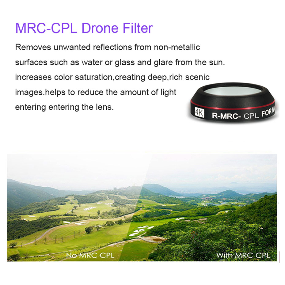 ドローン用mavicプロcpl uvスター中立密度カメラフィ - Drone Camera Night Vision のレビューと価格