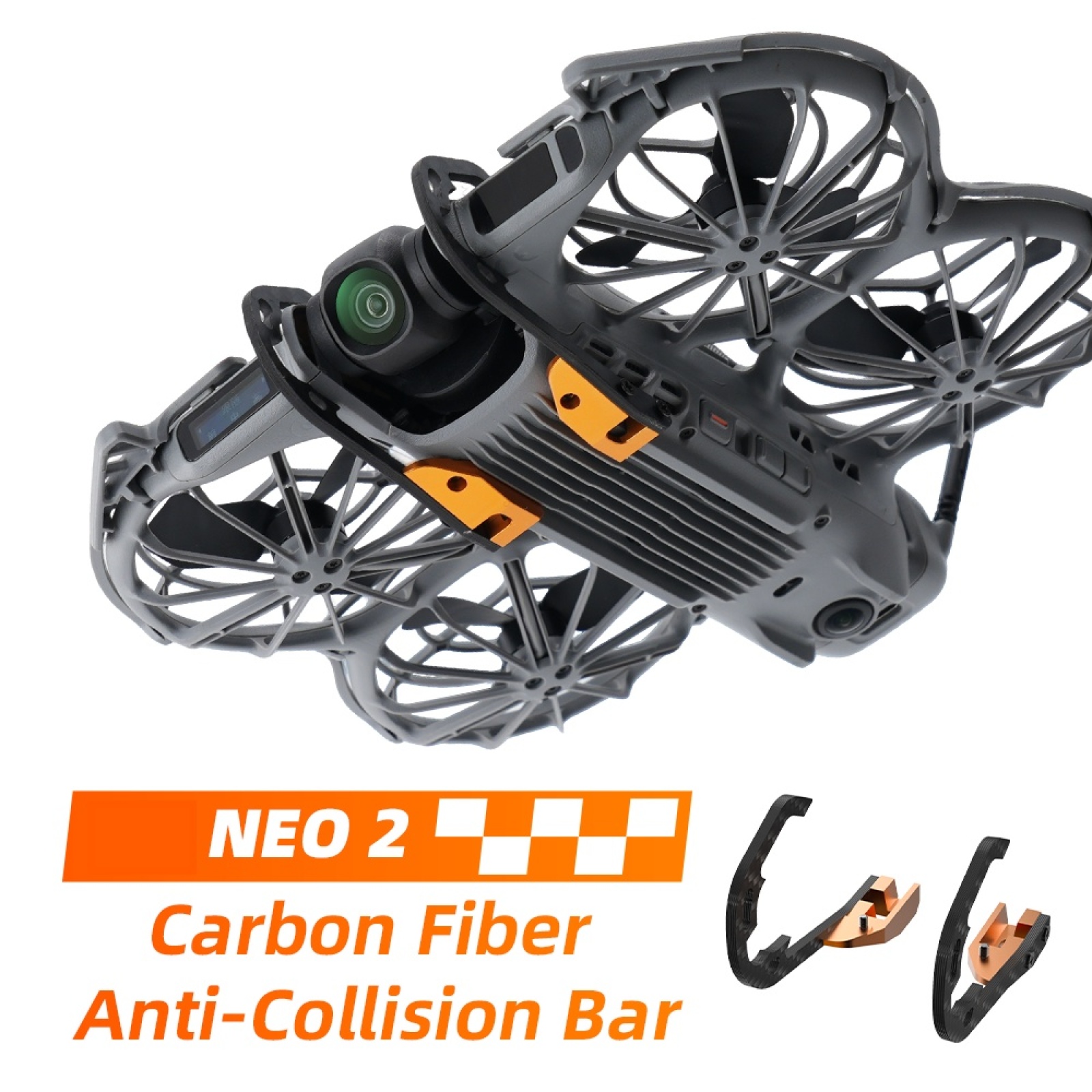 DJI NEO 2用ジンバル保護バー レンズバンパー カーボ - Drone Camera Case のレビューと価格