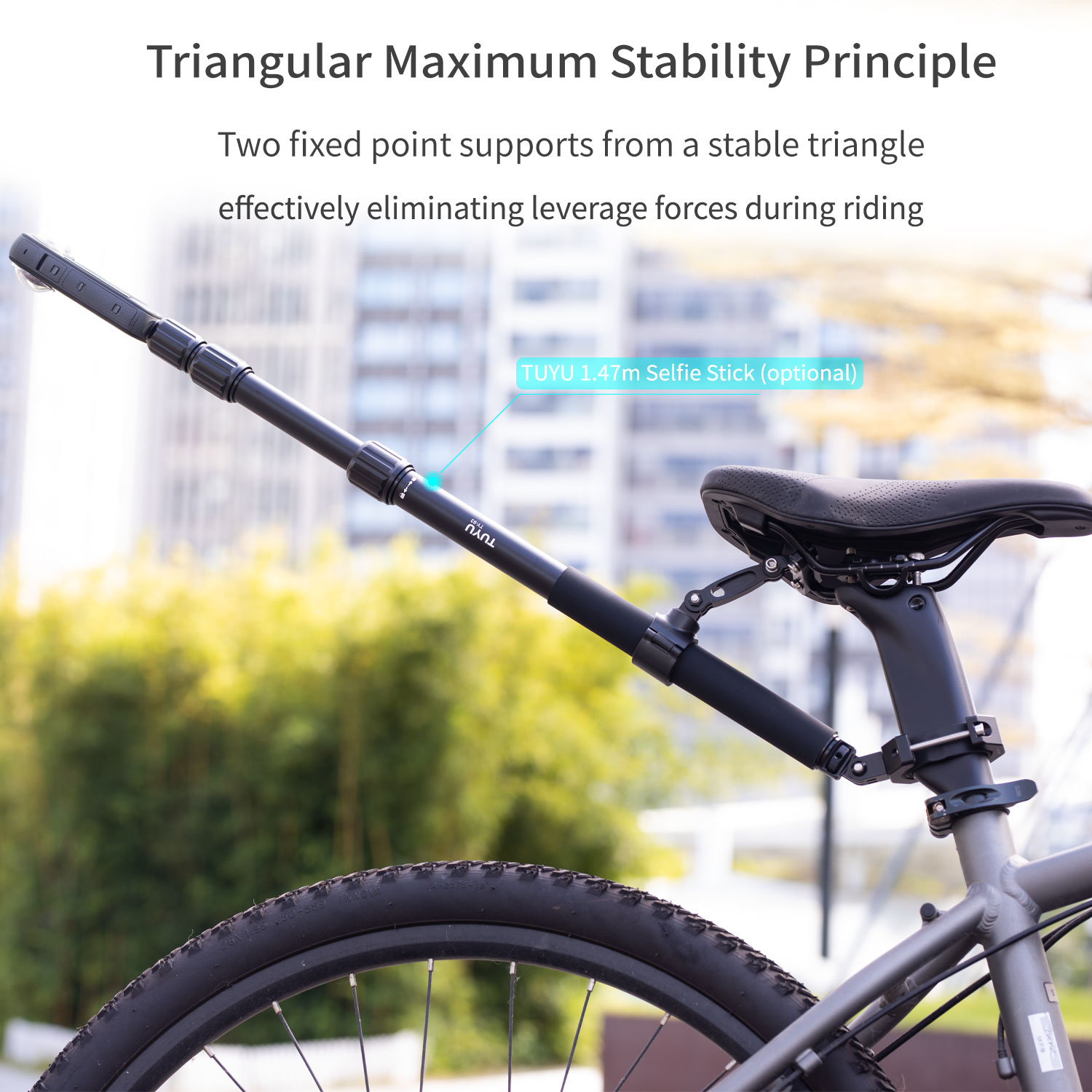 Camsteer プレミアム自転車ポストシート3人目視点マウ - Drone Camera Action のレビューと価格
