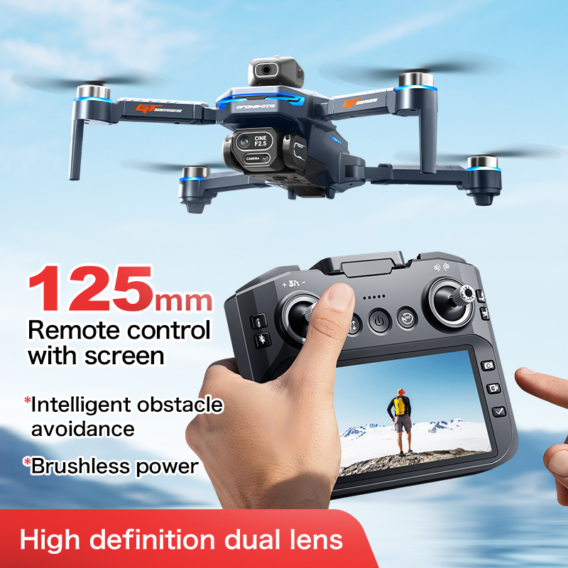 GT8 障害物回避空中ドローン – 大画面リモコン付き HD - Drone Camera Mount のレビューと価格