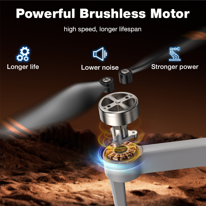 新型ホットL017プロドローン ブラシレス 3Dロール 36 - Drone Camera Wide Angle のレビューと価格